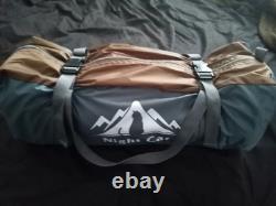 NightCat 2 Person Waterproof Camping Tent, Backpacking Hiking Double Layer green