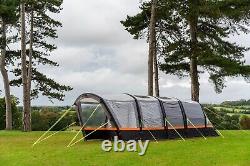 OLPRO 4 Person Inflatable Tent Blakedown Breeze Air Beam Family Camping Grey