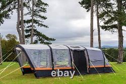 OLPRO 4 Person Inflatable Tent Blakedown Breeze Air Beam Family Camping Grey