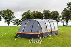 OLPRO 4 Person Inflatable Tent Blakedown Breeze Air Beam Family Camping Grey