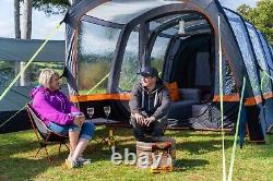 OLPRO 4 Person Inflatable Tent Blakedown Breeze Air Beam Family Camping Grey