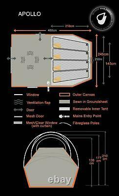 OLPRO Apollo 4 Berth Dome Tent