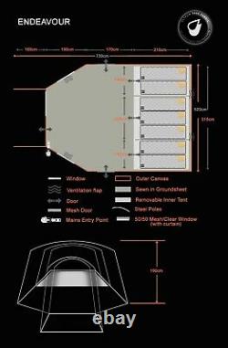 OLPRO Endeavour 7 Berth Large Family Tent