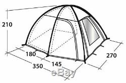 OUTWELL ARIZONA 300 LARGE DOME TENT 3 person separate sleeping quarters