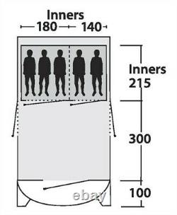 OUTWELL HARRIER L LARGE FAMILY AIR TENT WITH PUMP and many extras