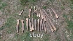 Old Large Canvas Tent & Old Leather Bag Needs Restoring