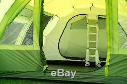 Olpro The Malvern Large 6 Berth 2 Rooms 5000mm Hydrostatic Tent Green FAMILY
