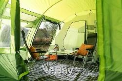 Olpro The Malvern Large 6 Berth 2 Rooms 5000mm Hydrostatic Tent Green FAMILY
