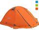 Orange Tent Double Layer 2 Person 4 Season Outdoor Camping Wind Snow Skirt Light