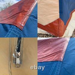 Original Cabanon half moon frame tent, heavy duty canvas, 4 berth, top of range