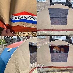 Original Cabanon half moon frame tent, heavy duty canvas, 4 berth, top of range