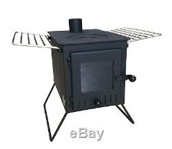 Outbacker Firebox Vista- Large Window Portable Tent Stove Free Bag