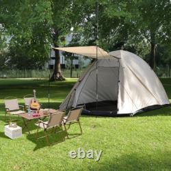 Outdoor Camping Tent Pop Up 3-4 Man Family Hiking Shelter with Zipped Door & Bag
