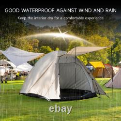 Outdoor Camping Tent Pop Up 3-4 Man Family Hiking Shelter with Zipped Door & Bag