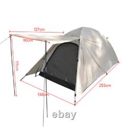 Outdoor Camping Tent Pop Up 3-4 Man Family Hiking Shelter with Zipped Door & Bag