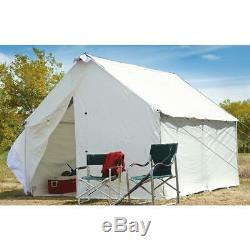 Outdoor Canvas Tent Shelter Bundle Storage Floor Frame Camp Cabin 10 x 12 ft New