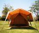 Outdoor Family Camping Large Cotton 6x3m Glamping Safari House Tent With Veranda