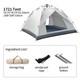 Outdoor Folding Tent Fully Automatic Quick Opening Tent 3-4 Person Pop Up