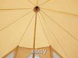 Outdoor Large Glamping Safari Bell Tent Of 5X4M Toureg Tent With Double Door