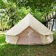 Outdoor Large6m Canvas Bell Tent Waterproof Camp Glamping Tent With Stove Jack