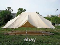 Outdoor Luxury 4X6M Emperor Bell Tent Waterproof Glamping Tent Large Yurt Tent