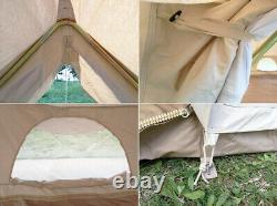 Outdoor Luxury 4X6M Emperor Bell Tent Waterproof Glamping Tent Large Yurt Tent