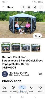 Outdoor Revolution Screenhouse 5 Gazebo Popo Up Utility Gazebo