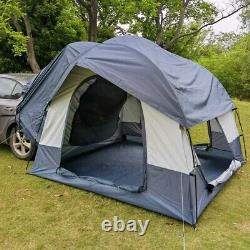 Outdoor SUV Car Tent Waterproof 150D Oxford Car Rear Camping Tent for 3 persons