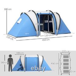 Outsunny 2 Bedroom Camping Tent with Living Area, 3000mm Waterproof Refurbished