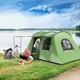 Outsunny 3-4 Man Tunnel Tent With Sewn In Floor, 3000mm Waterproof Refurbished