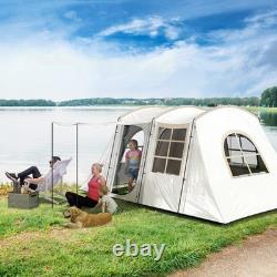 Outsunny 3-4 Man Tunnel Tent with Sewn in Floor, 3000mm Waterproof Refurbished