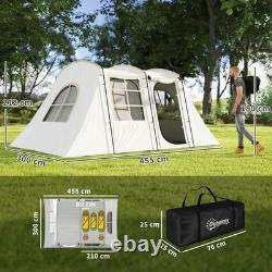 Outsunny 3-4 Man Tunnel Tent with Sewn in Floor, 3000mm Waterproof Refurbished