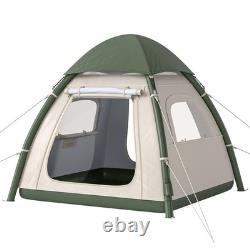 Outsunny 3 Man Inflatable Camping Tent with 3000mm Waterproof Rainfly, Refurbished