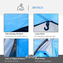 Outsunny 3-Person Camping Tent Dual Rooms & Rainfly Weather-Resistant Adventure