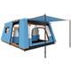 Outsunny 4-6 Man Camping Tent With 2 Bedroom, 3000mm Waterproof Blue