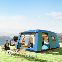 Outsunny 4-6 Man Camping Tent with 2 Bedroom, 3000mm Waterproof Blue