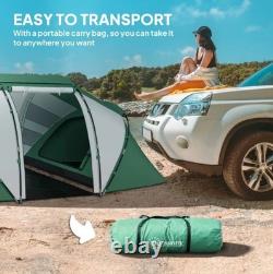 Outsunny 4-6 Persons Camping Tent Dome Family Travel Group Hiking Room Fishing