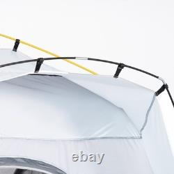 Outsunny 4 Man Pop Up Tent Camping Backpacking Dome Tent, Light Grey