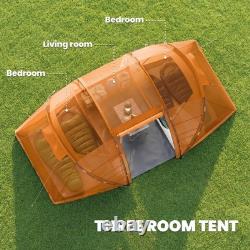 Outsunny 4 Person Camping Tent Dome Family Travel Group Hiking Room Fishing
