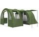 Outsunny 5-6 Man Family Tent Camping Tent With 2 Room And Carry Bag, Green