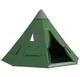 Outsunny 6-7 Person Large Family Party Camping Tent With Carrying Bag, Green