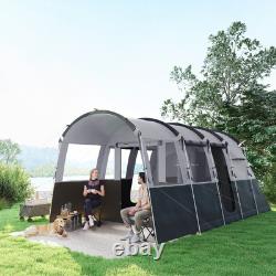 Outsunny 8-Person Camping Tent Dark Grey, Refurbished