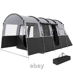 Outsunny 8-Person Camping Tent Dark Grey, Refurbished