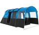 Outsunny 8-person Camping Tent Tunnel Design With 4 Large Windows Blue