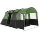 Outsunny 8-person Camping Tent Tunnel Design With 4 Large Windows Green