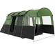 Outsunny 8-person Camping Tent Tunnel Design With 4 Large Windows Green