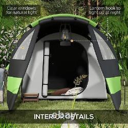 Outsunny Blackout Camping Tent with Bedroom and Living Room for 4-5 Person