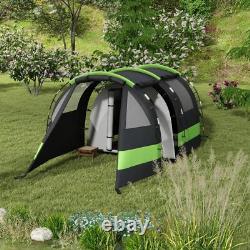 Outsunny Blackout Camping Tent with Bedroom and Living Room for 4-5 Person