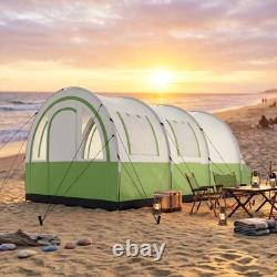 Outsunny Camping Tent, 3000mm Waterproof Family Tent for 5-6 Man, Green