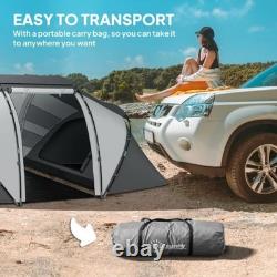 Outsunny Camping Tent 4-6 Persons Dome Family Travel Group Hiking Room Fishing